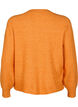 Ribstrikket cardigan med knapper, Orange, Packshot image number 1