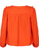 Langærmet bluse med flæsedetaljer, Orange.com, Packshot image number 1
