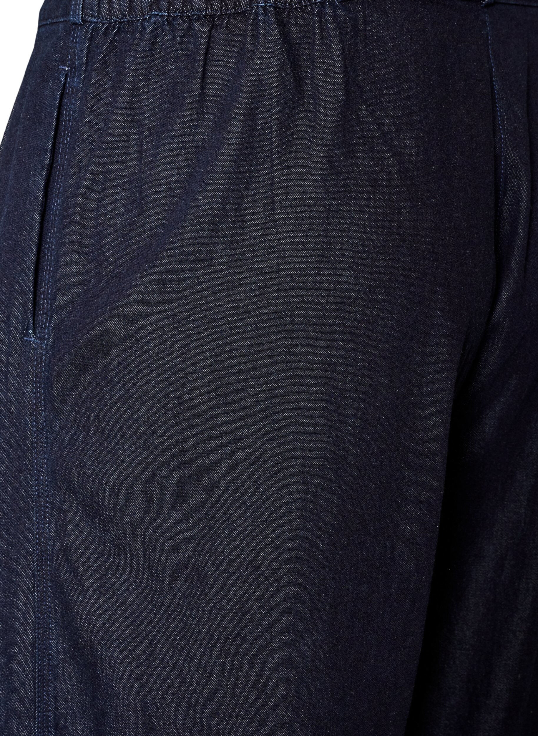 ZizziBalloon jeans med h&oslash;j talje, Bl&aring;, Packshot image number 3
