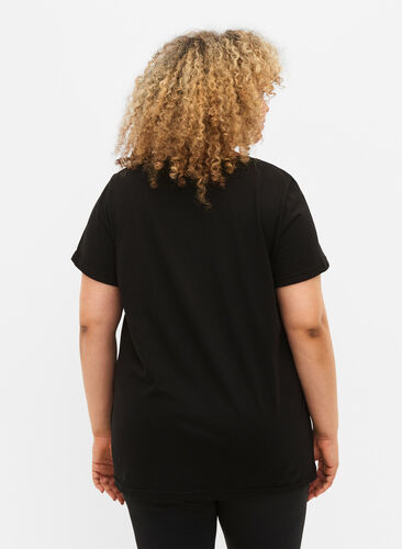 Trænings t-shirt med print, Black w. Be Original, Model image number 1