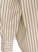 Stribet skjorte med aftageligt bindeb&aring;nd, Beige, Packshot image number 3