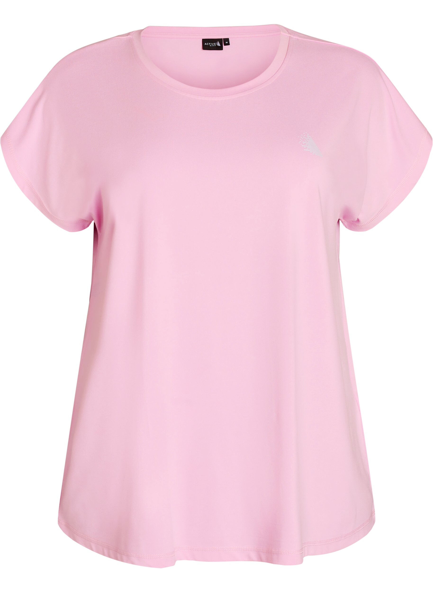 Ensfarvet tr&aelig;nings t-shirt