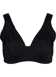 Ensfarvet bøjle bh , Black