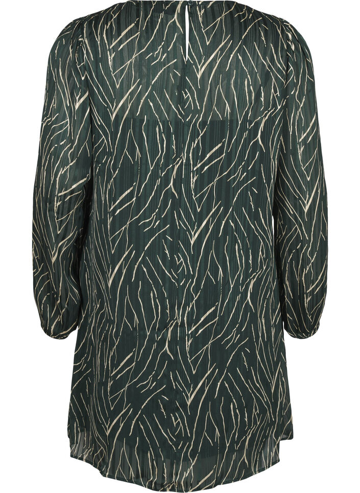 Kort kjole med print og rund hals, Scarab Safari AOP, Packshot image number 1