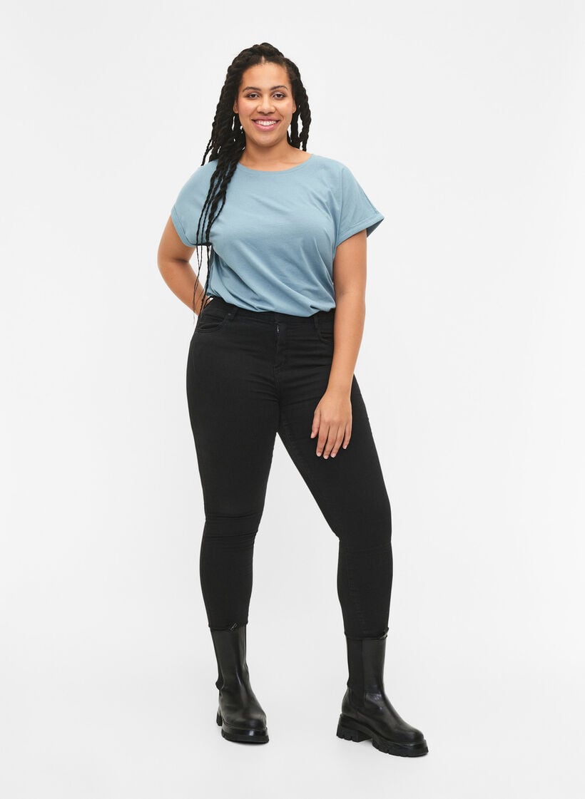 2-pak kort&aelig;rmet t-shirts, Bl&aring;, Model image number 1