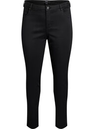 Slim fit Emily jeans med regul&aelig;r talje, Sort