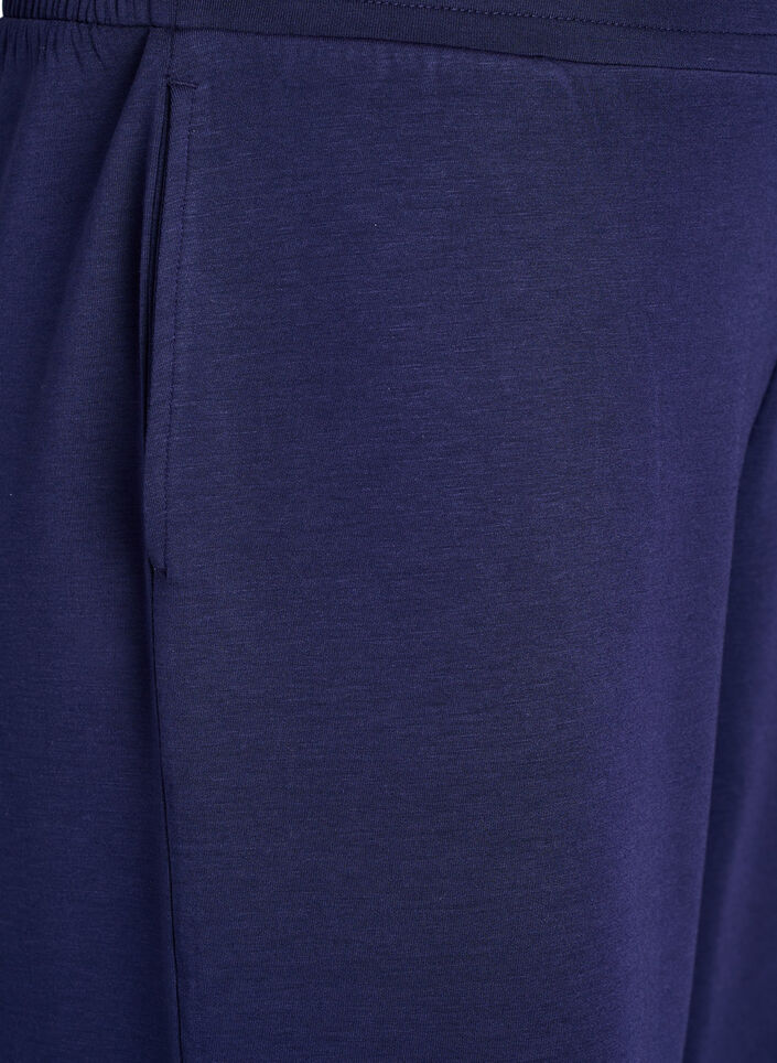 7/8 bukser i  modalmix med lommer, Bl&aring;, Packshot image number 2