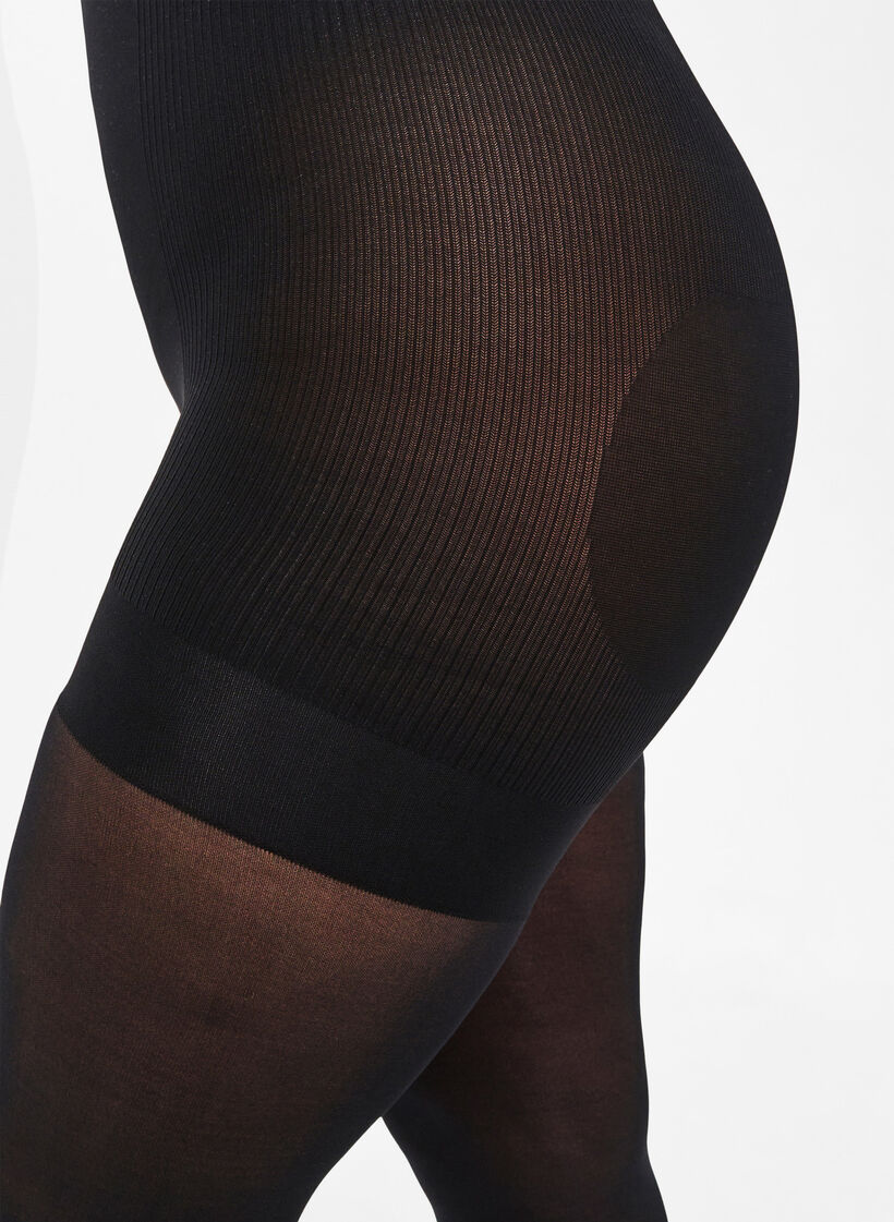Str&oslash;mpebukser 40 denier med push-up og shape effekt, Sort, Model image number 2