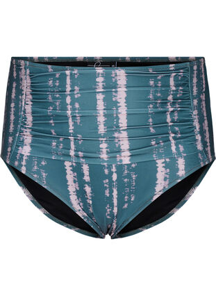 Ekstra højtaljet bikini underdel med print, Tie Dye AOP, Packshot image number 0