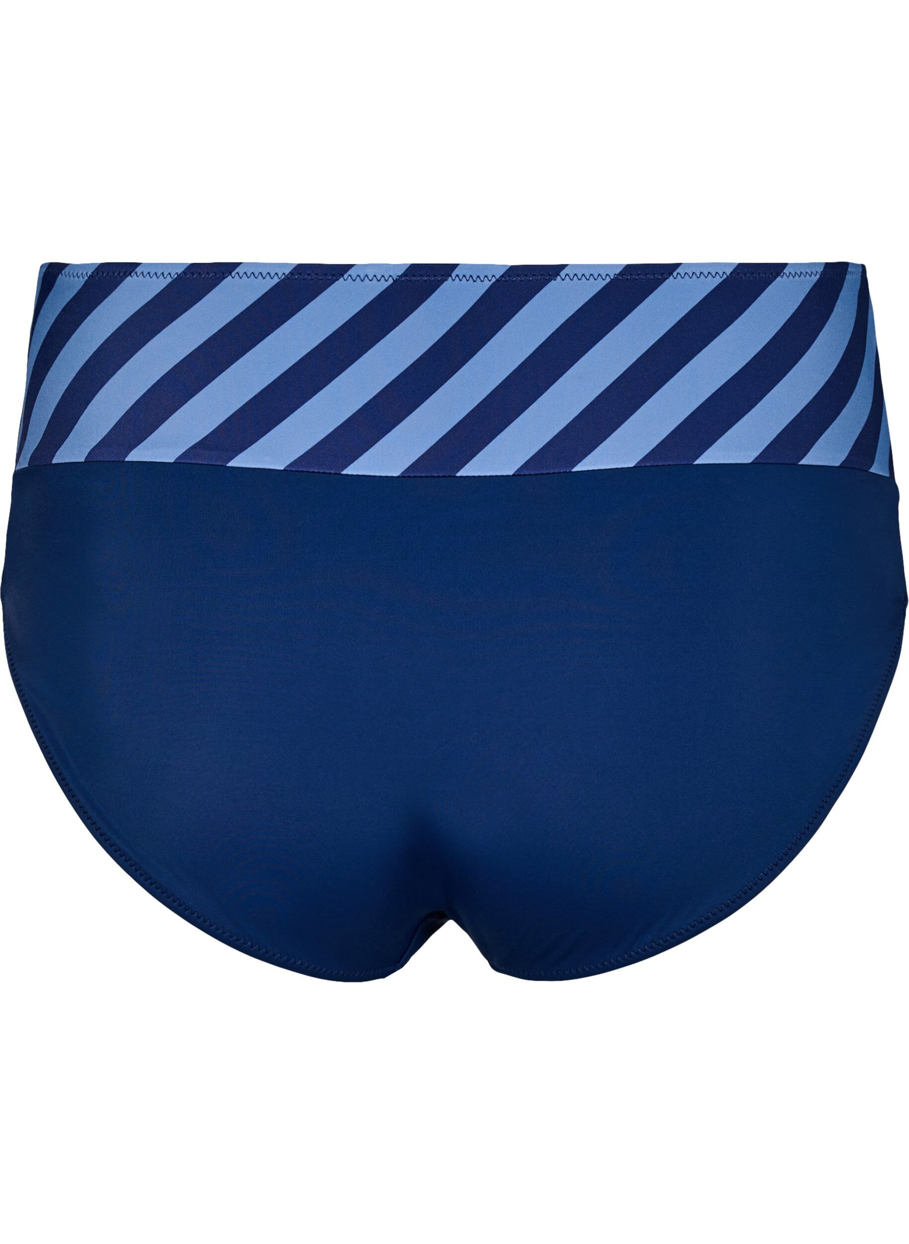ZizziBikini trusse med wrapdetalje, Bl&aring;, Packshot image number 1