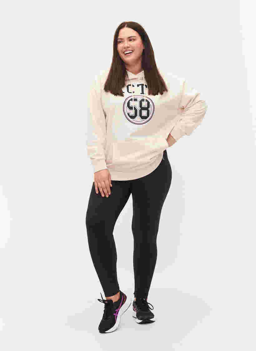 Sweatshirt med hætte og lomme, Lilac Ash, Model image number 2