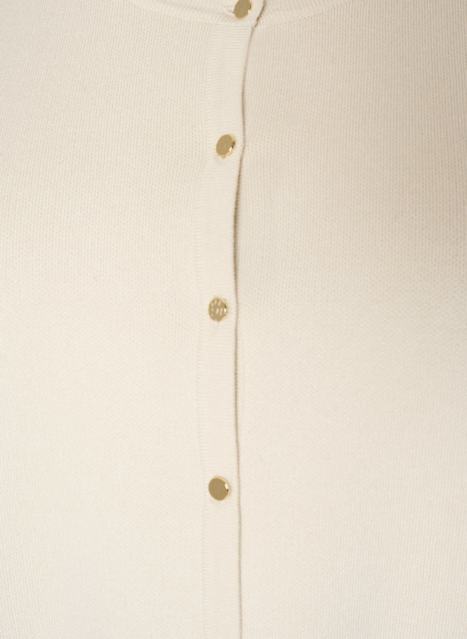 ZizziStrikvest med blondekant, Vanilla, Packshot image number 2