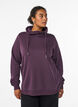 Sweatshirt med h&oslash;j krave og lommer, Lilla, Model image number 0