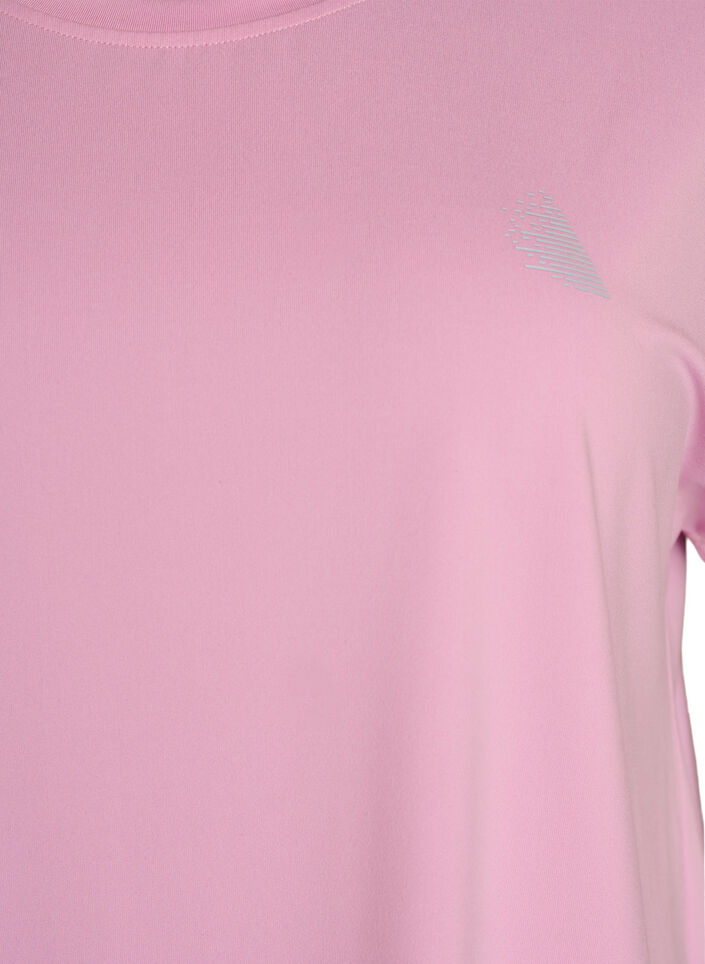 Ensfarvet tr&aelig;nings t-shirt, Lyser&oslash;d, Packshot image number 2