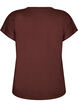 L&oslash;s tr&aelig;nings t-shirt med v-hals, Brun, Packshot image number 1