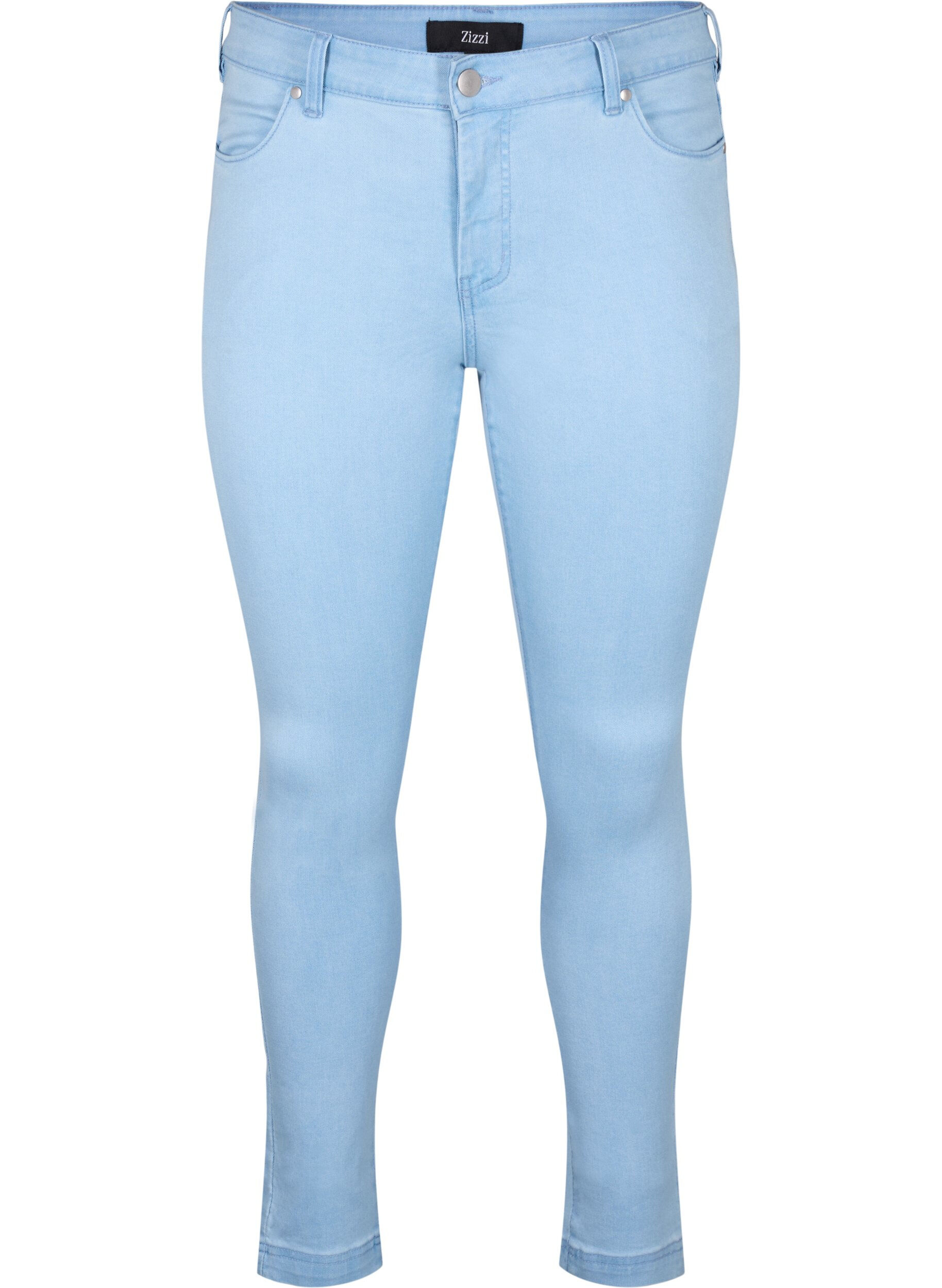 Zizzi Viona jeans med regul&aelig;r talje, Bl&aring;, Packshot image number 0