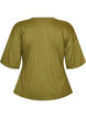 T-shirt med draperet detalje, Gr&oslash;n, Packshot image number 1
