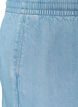 Shorts i denimlook med elastisk talje og bindeb&aring;nd, Bl&aring;, Packshot image number 2