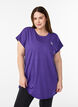 Lang tr&aelig;nings t-shirt, Lilla, Model image number 0