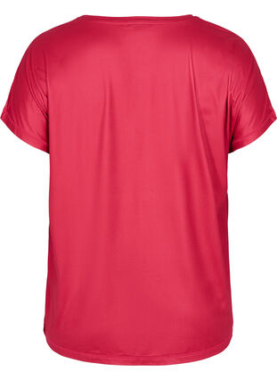 Ensfarvet trænings t-shirt, Jazzy, Packshot image number 1