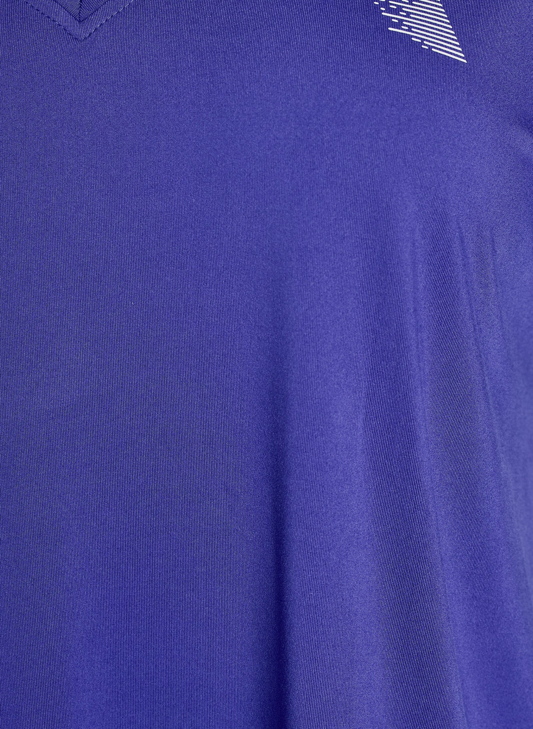 Zizzi L&oslash;s tr&aelig;nings t-shirt med v-hals, Lilla, Packshot image number 2