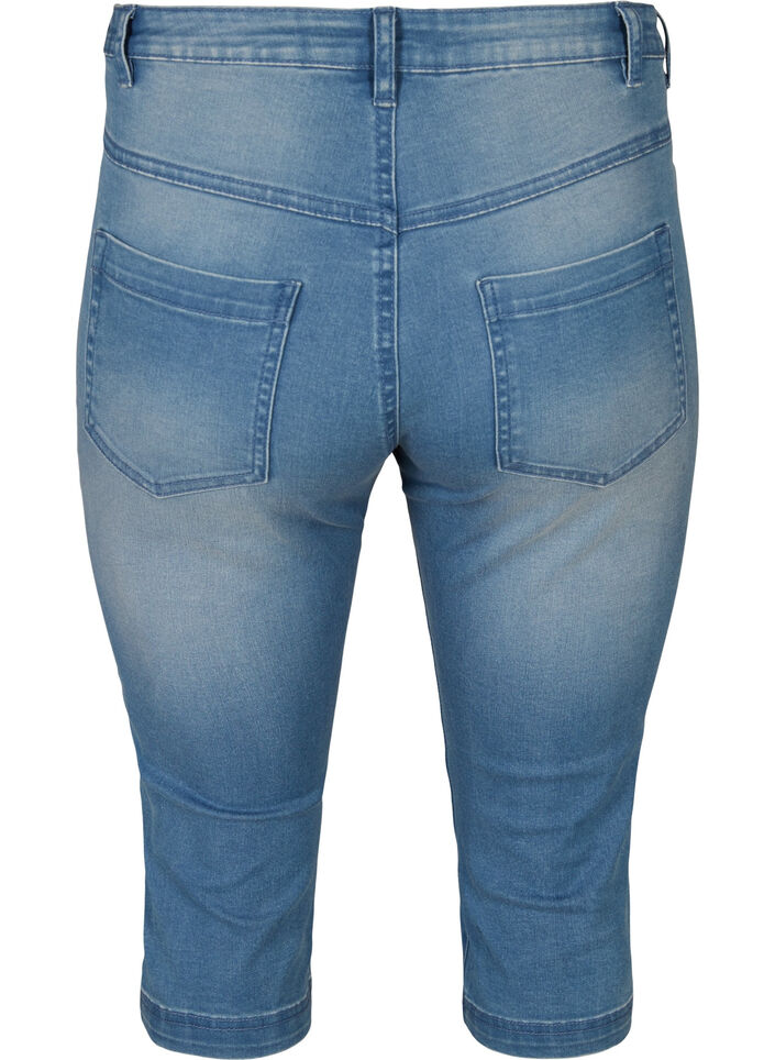 Slim fit Emily capri jeans, Blå, Packshot image number 1