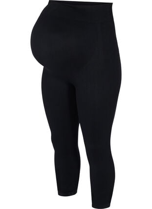 Seamless graviditets leggings , Black, Packshot image number 0