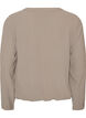 Bluse med ballonform og V-udsk&aelig;ring, Beige, Packshot image number 1