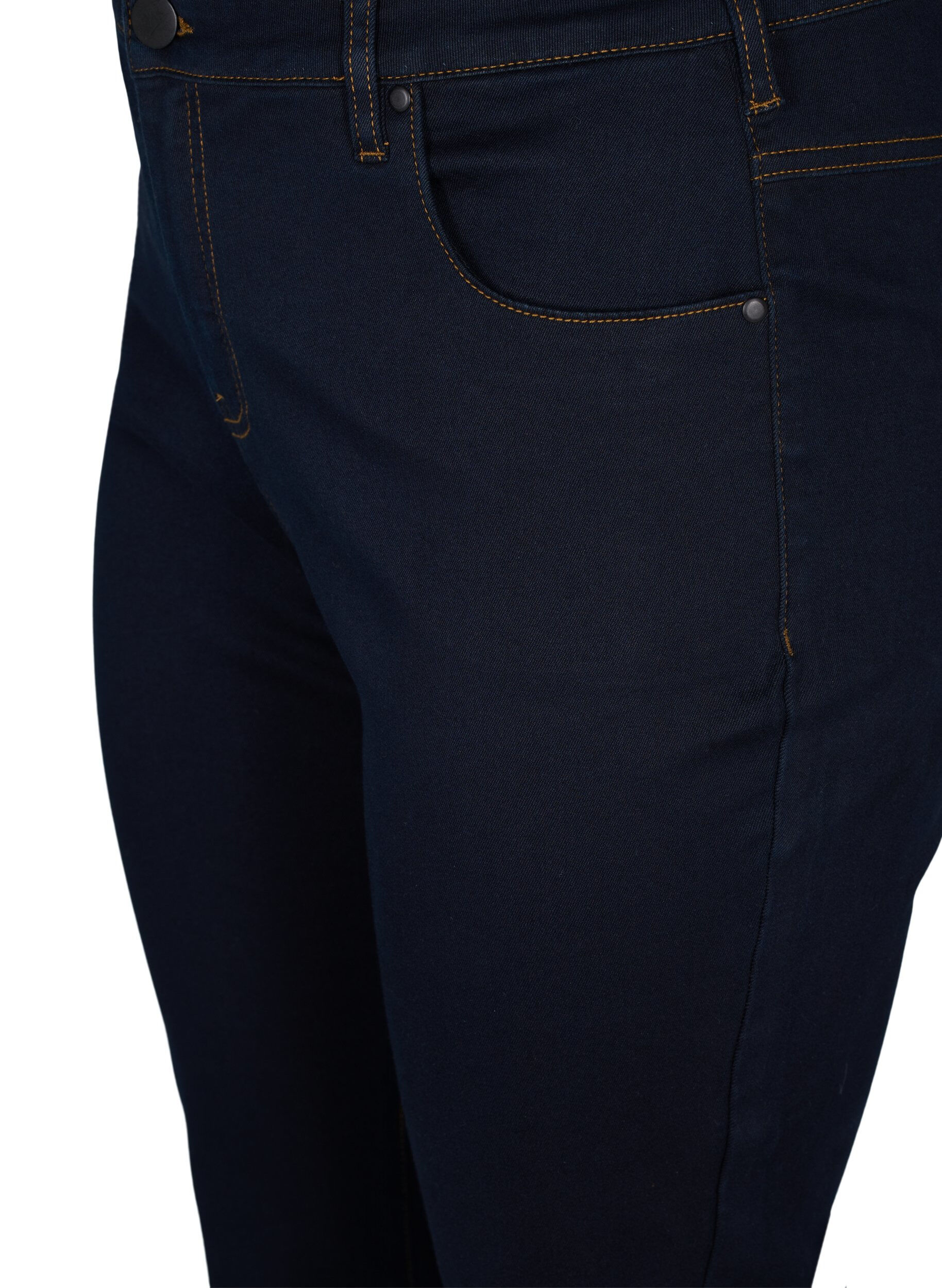 ZizziSlim fit Emily jeans med regul&aelig;r talje, Bl&aring;, Packshot image number 2