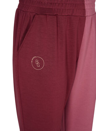 Sweatpants med color-block , Red Mahogany/RoseBr., Packshot image number 3
