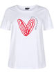 Bomulds t-shirt med motiv, Bright W. w. Heart, Packshot image number 0