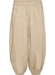 Ballonbukser med lommer og elastisk linning, Beige, Packshot image number 0