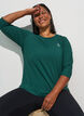 Tr&aelig;ningsbluse med 3/4 &aelig;rmer, Gr&oslash;n, Model image number 3