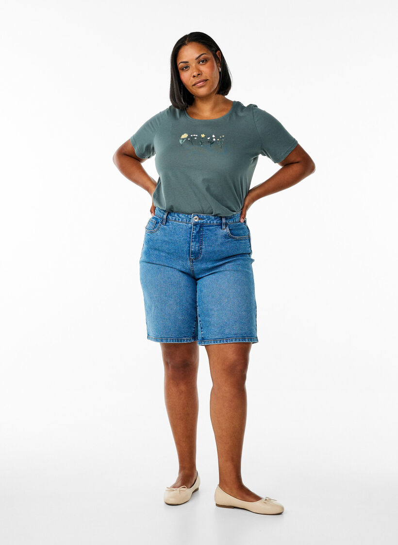 FLASH - T-shirt med motiv, Grøn, Model image number 1