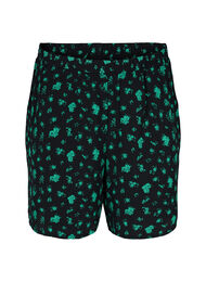 Printede shorts med lommer, Green Flower AOP