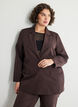Klassisk blazer med knaplukning, Brun, Model image number 0