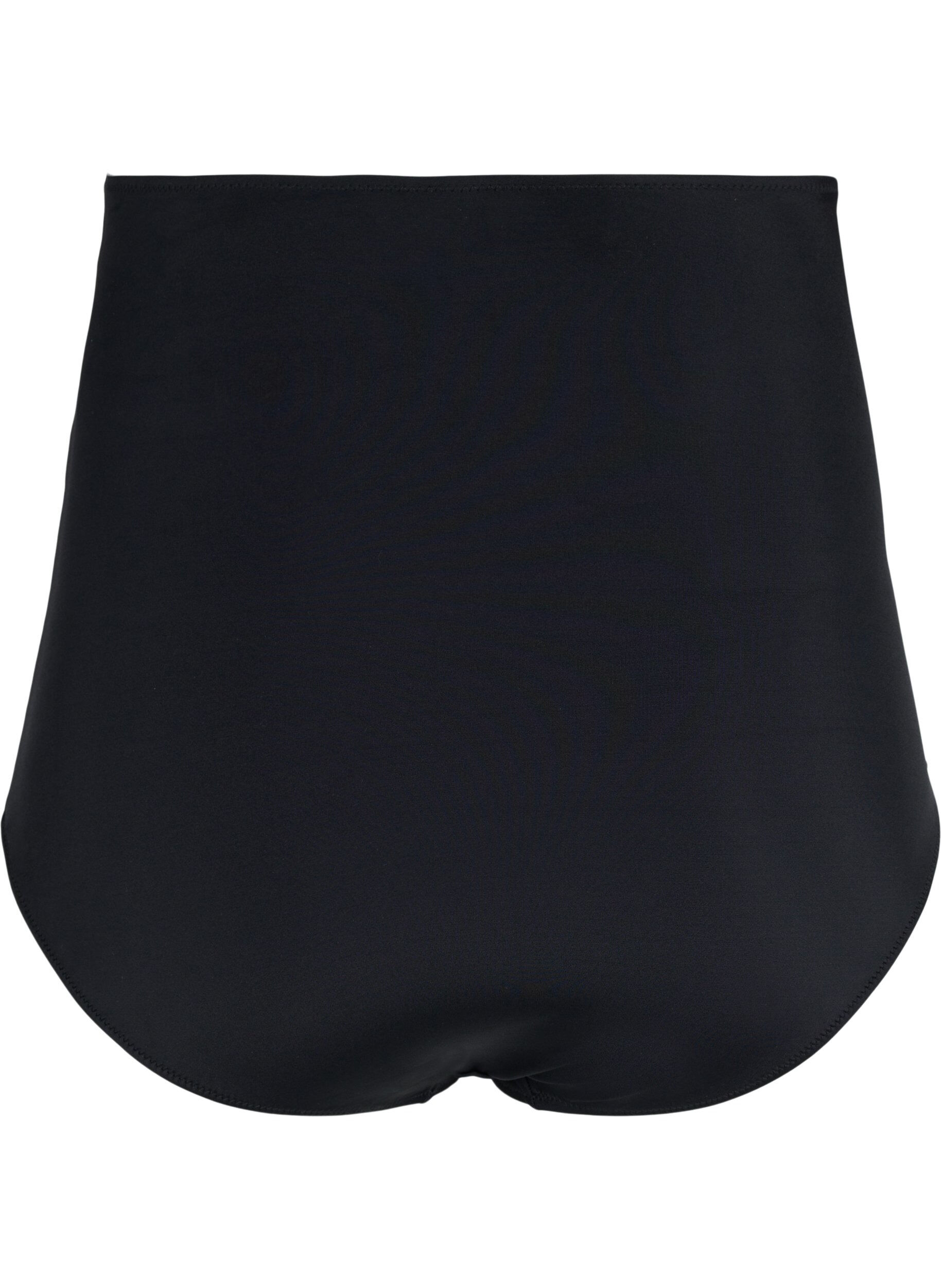 Zizzi Bikini underdel med ekstra h&oslash;j talje, Black, Packshot image number 1