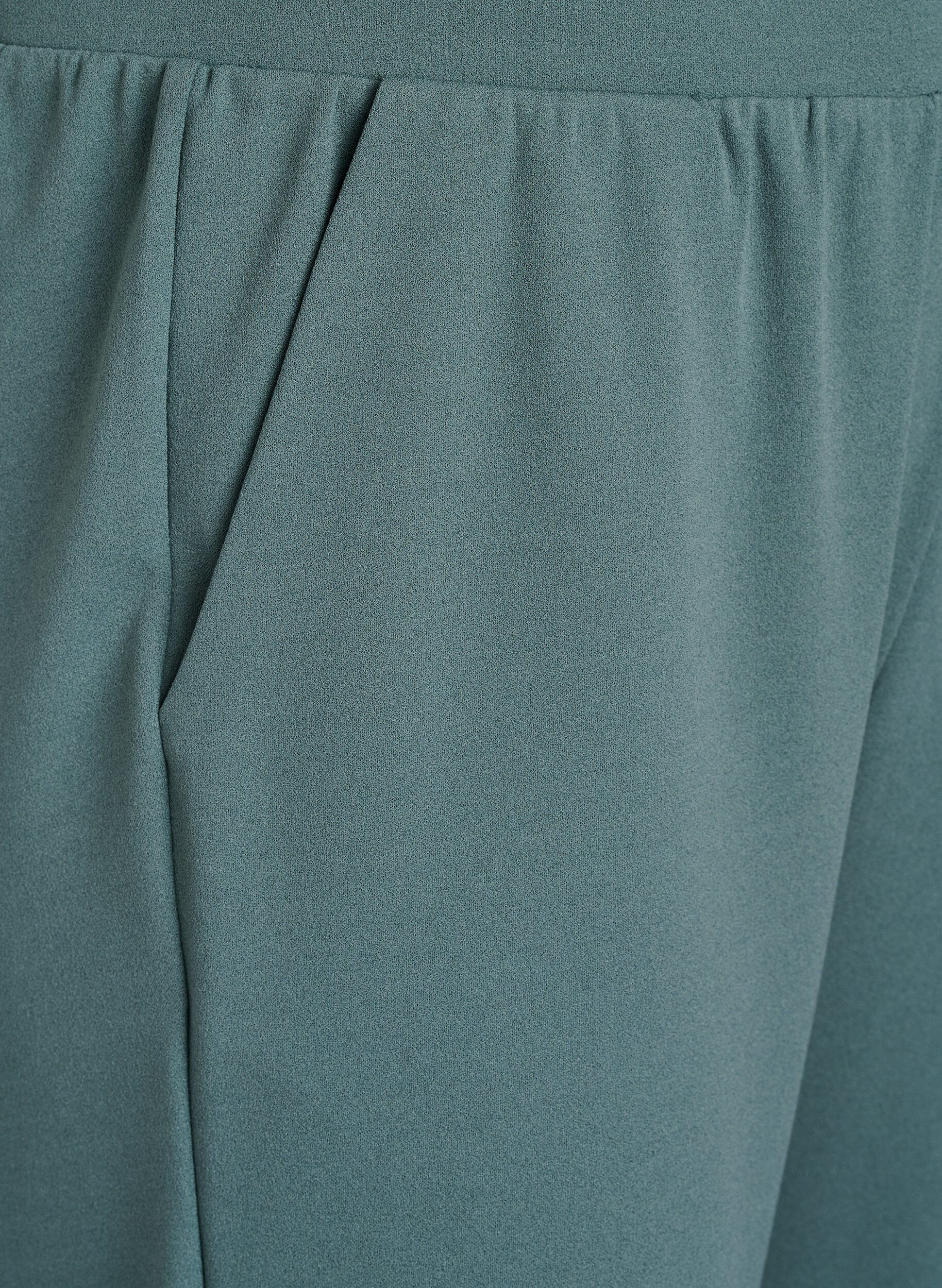 Zizzi L&oslash;se knickers med h&oslash;j talje, Gr&oslash;n, Packshot image number 2