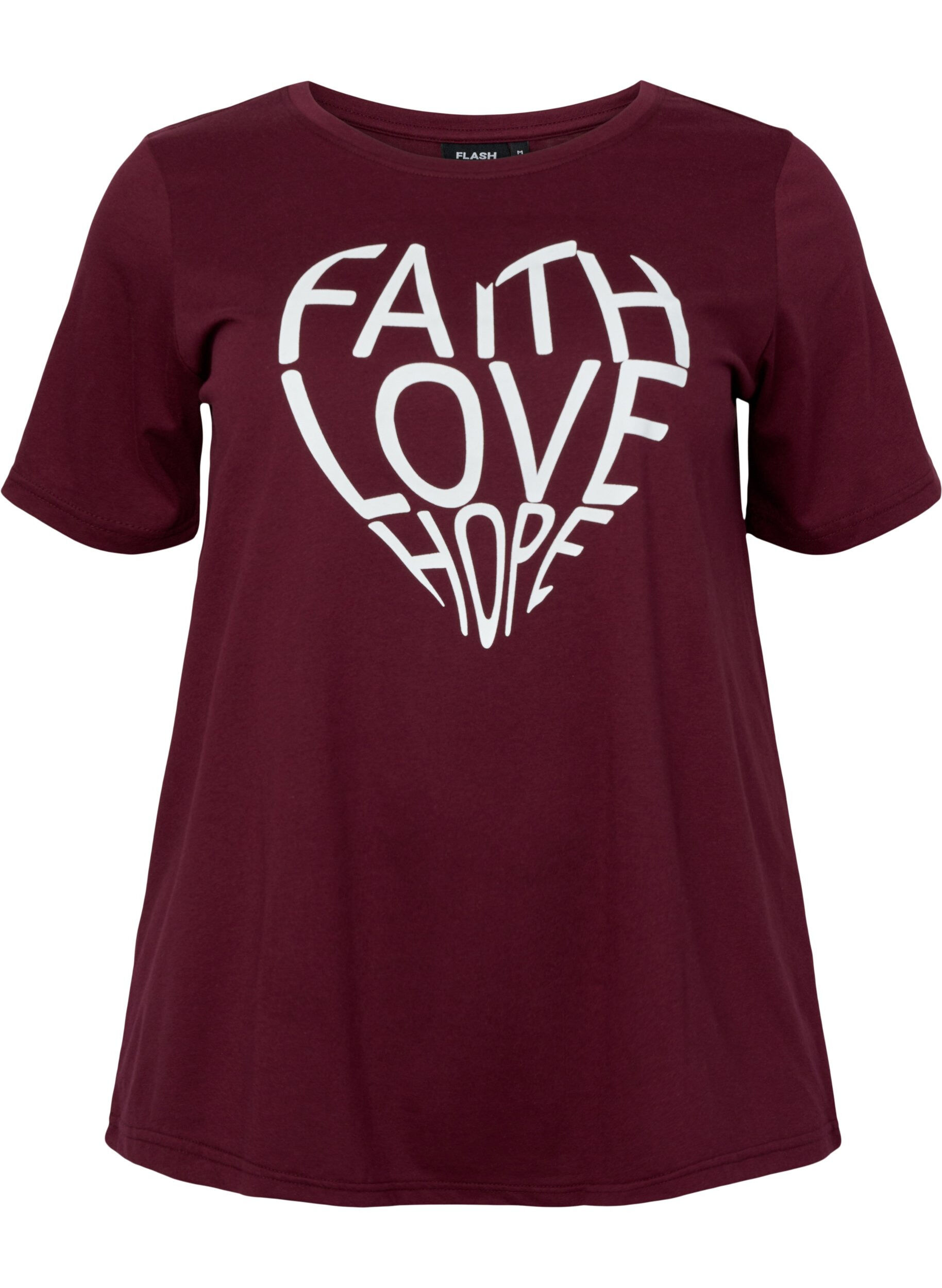 Zizzi FLASH - 2-pak t-shirt med motiv, Black/Port Royale , Packshot image number 3