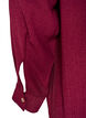 Lang skjorte med let tekstur, R&oslash;d, Packshot image number 3