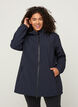 Kort softshell jakke med hætte, Night Sky, Model image number 0