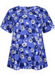 FLASH - Bluse med korte ærmer og print, Amparo Blue Flower, Packshot image number 0