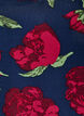 Viskosebluse med blomsterprint og ballonform, Bl&aring;, Packshot image number 2