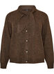 Cardigan med sl&oslash;jfeb&aring;nd og knapper, Brun, Packshot image number 0