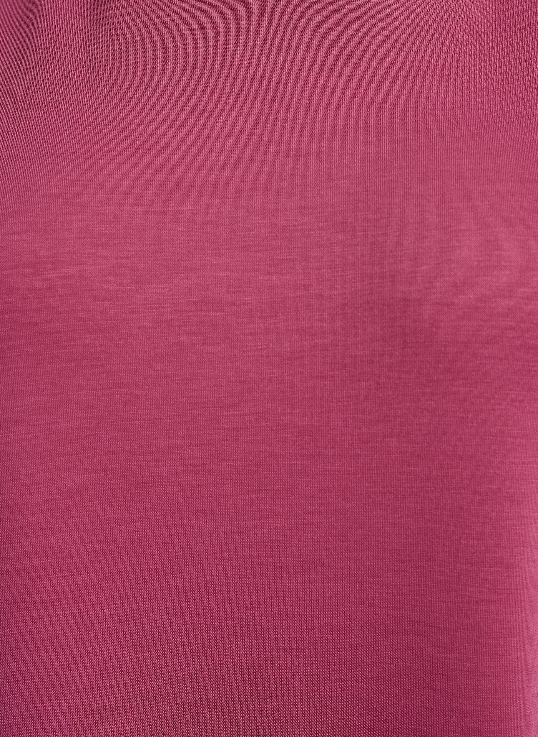 Zizzi Kort hoodiekjole med k&aelig;ngurulomme, Lyser&oslash;d, Packshot image number 2