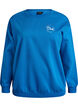 Sweatshirt med tekstprint, Bl&aring;, Packshot image number 0