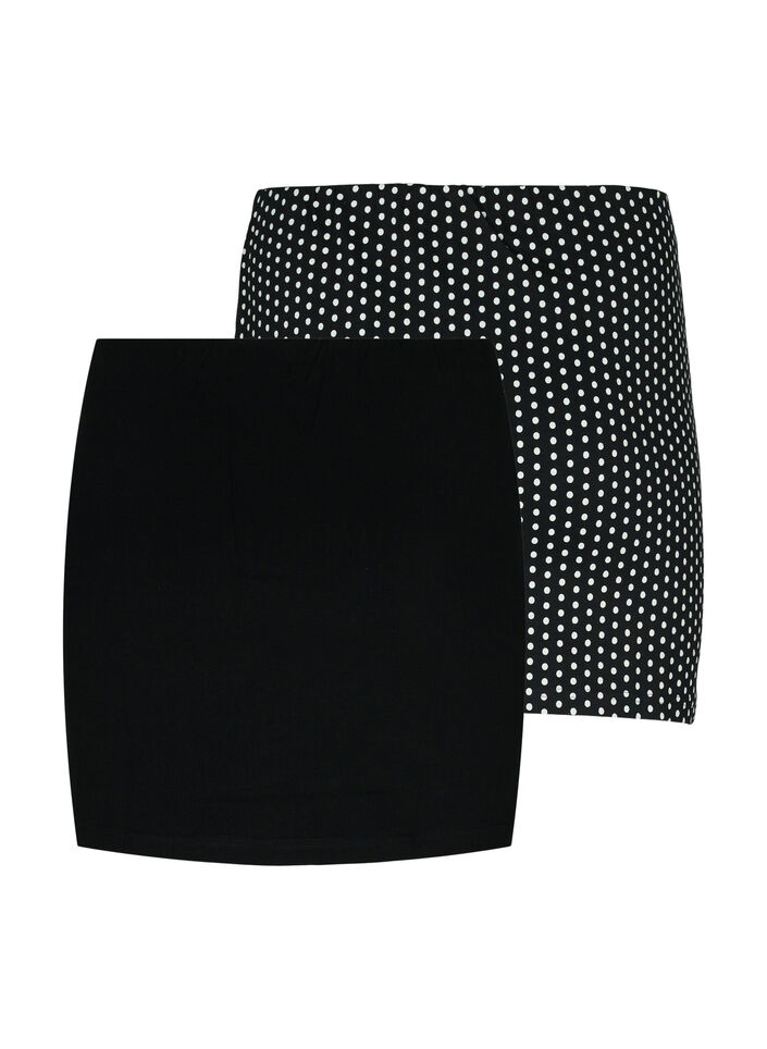 2-pak toppe forlænger, Black/Black Dot, Packshot image number 1