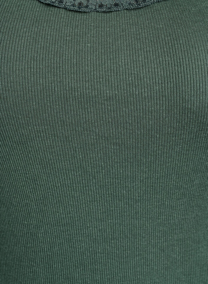 Top med blondekant, Gr&oslash;n, Packshot image number 2