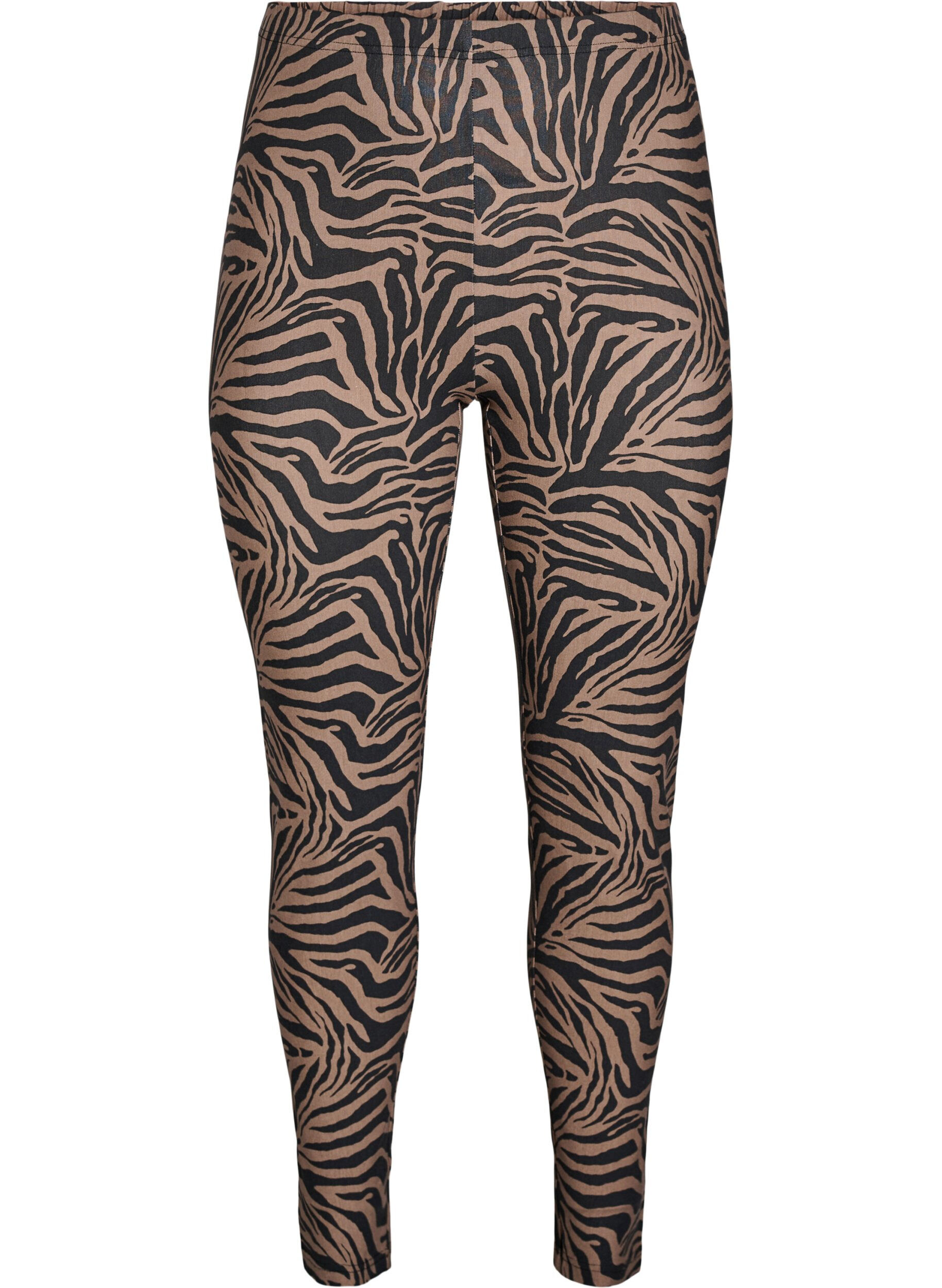 Viskose leggings med zebra print