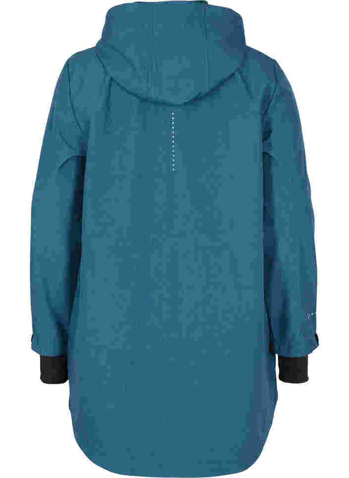 Softshell jakke med aftagelig hætte, Stargazer Mel., Packshot image number 1